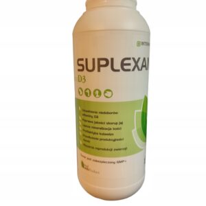 Suplexan D3 STRONG 1L dla drobiu trzody wzmacnia kości i skorupy jaj