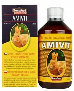 Witaminy i aminokwasy Amivit królik Benefeed płyn 500 ml