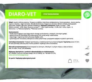 DIARO-VET 200 g - stop biegunkom, biegunki gołębi