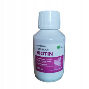 SUPLEXAN BIOTIN 100ml na stany zapalne skóry wspomaga opierzenie