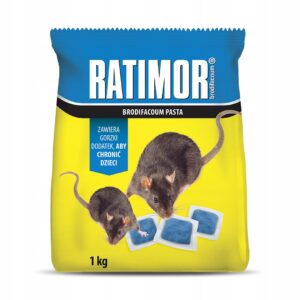 RATIMOR Trutka na szczury i myszy pasta - Trucizna Brodifakum1kg