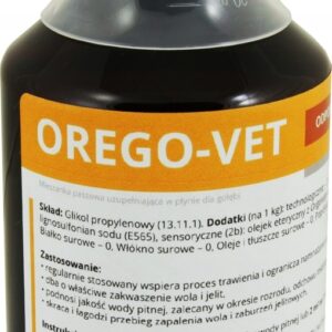 OREGO-VET 250 ml – odporny układ pokarmowy dla gołębi