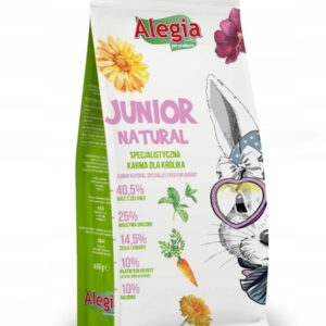 Alegia Junior Natural dla królika 650g - POKARM ZIOŁOWY