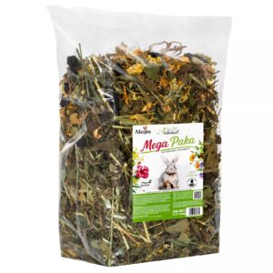 Alegia Natural Mega Paka dla Królika 1 kg mieszanka ziół i korzeni premium