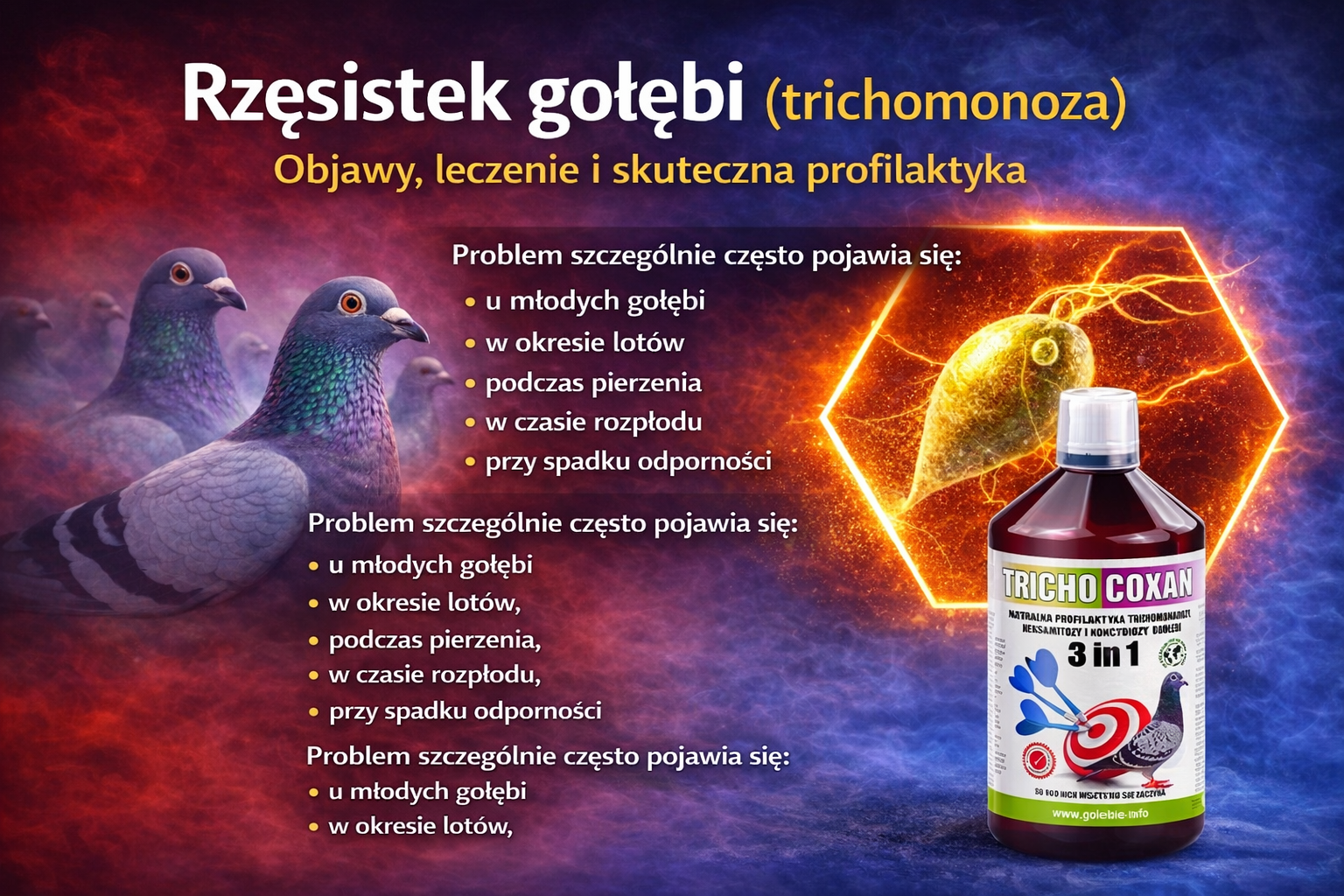 Rzęsistek gołębi – cichy wróg Twojego stada!