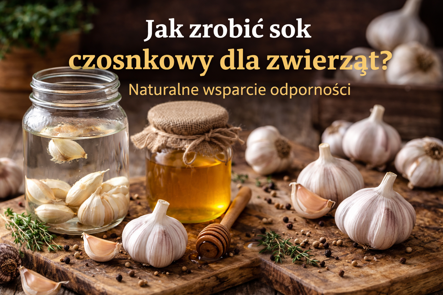 Jak zrobić sok czosnkowy dla zwierząt Naturalne wsparcie odporność