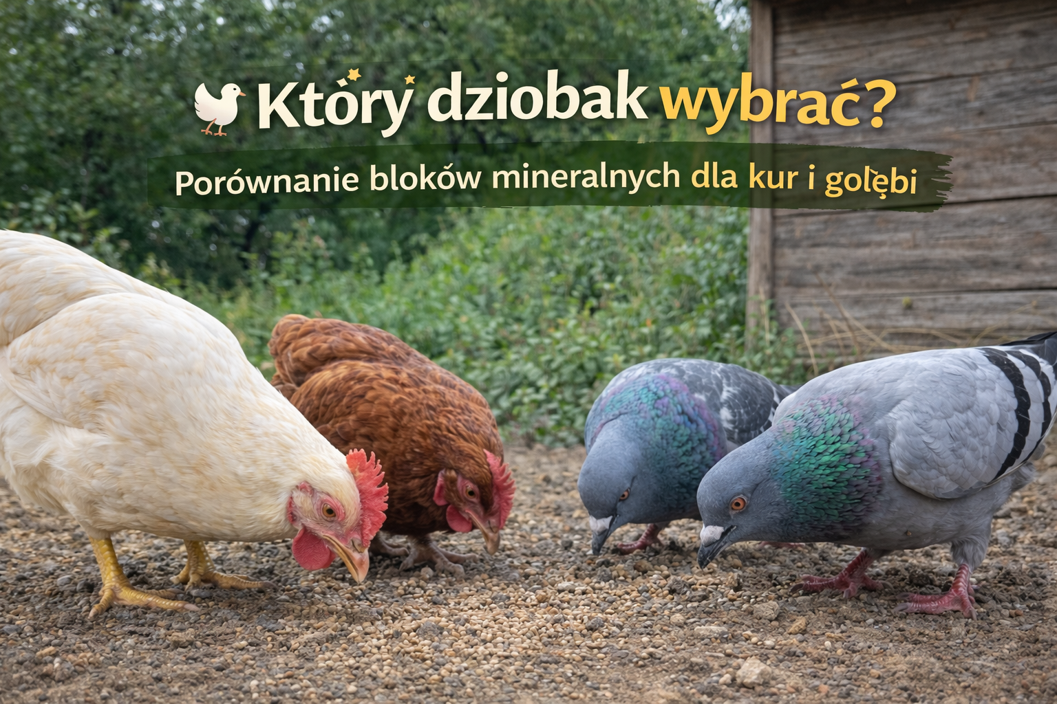 Który dziobak wybrać Porównanie bloków mineralnych dla kur i gołębi