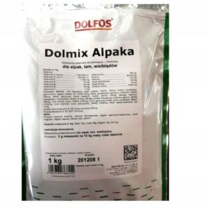 Mieszanka paszowa DOLFOS Alpaka 1 kg, witaminy minerały dla alpak