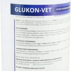 GLUKON-VET 500 g - regeneracja, magnez, wit.C, B12