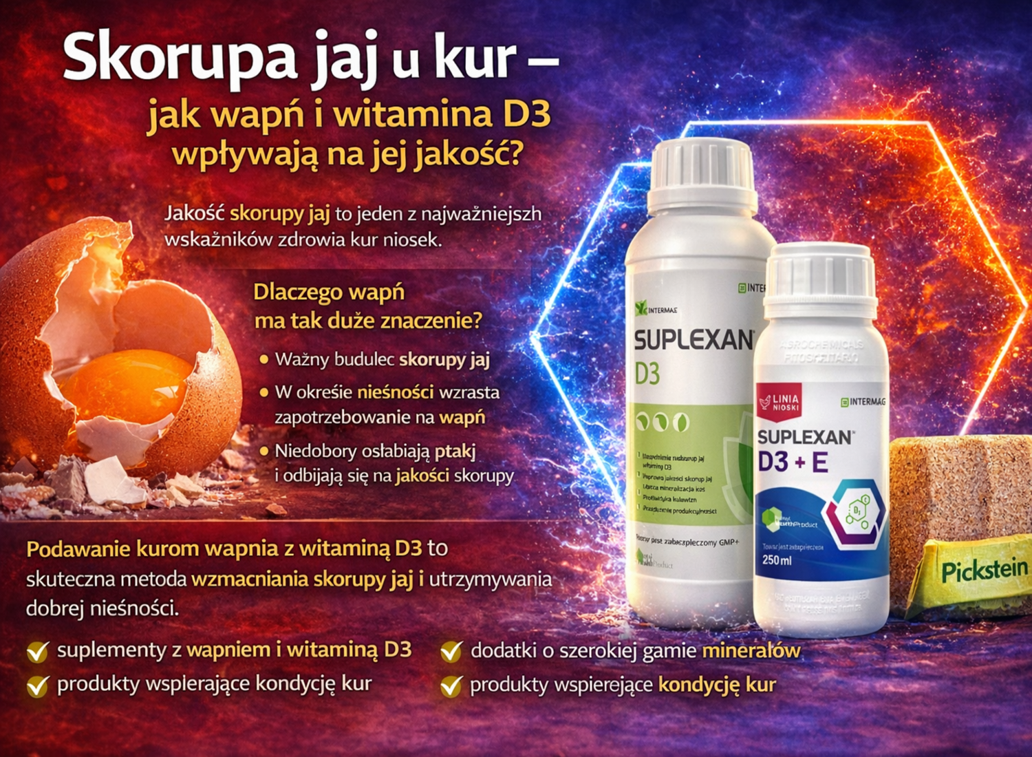 Skorupa jaj u kur – jak wapń i witamina D3 wpływają na jej jakość