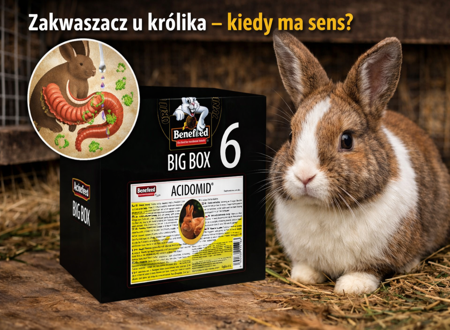 Zakwaszacz u królika – kiedy ma sens
