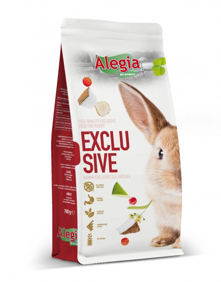 ALEGIA Exclusive karma pełnoporcjowa dla królika 700 g