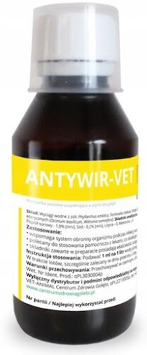 ANTYWIR-VET – 125 ml - walka z wirusami