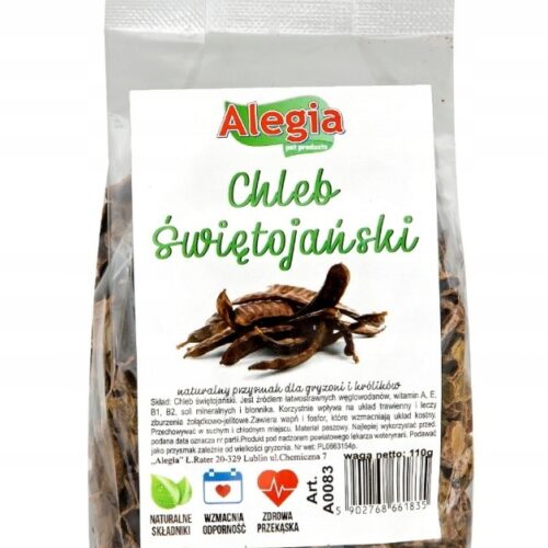 Alegia Chleb Świętojański 110g dla papug, gryzoni, królików