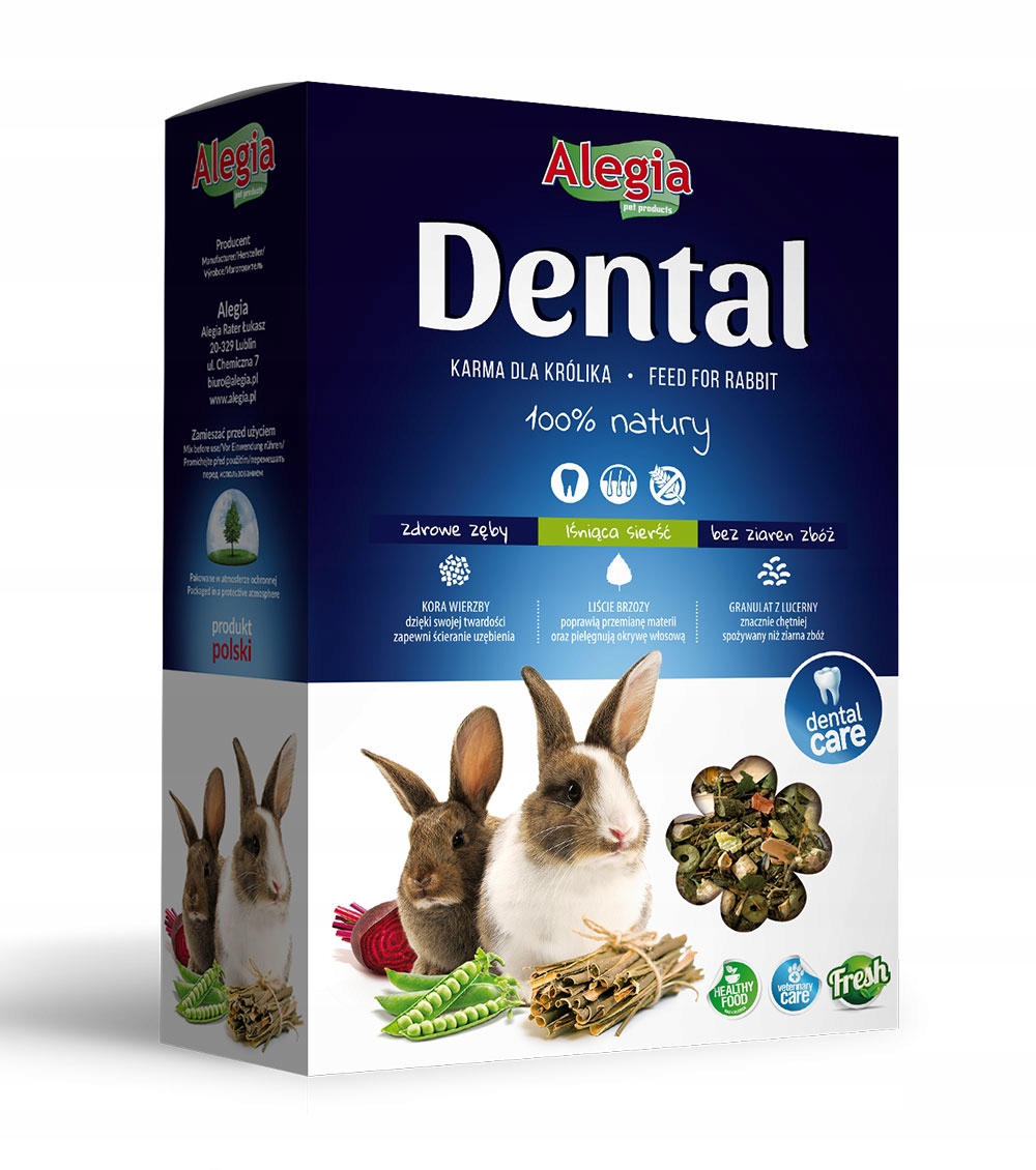 Alegia Dental 300g - karma dla królika - pokarm na zdrowe zęby