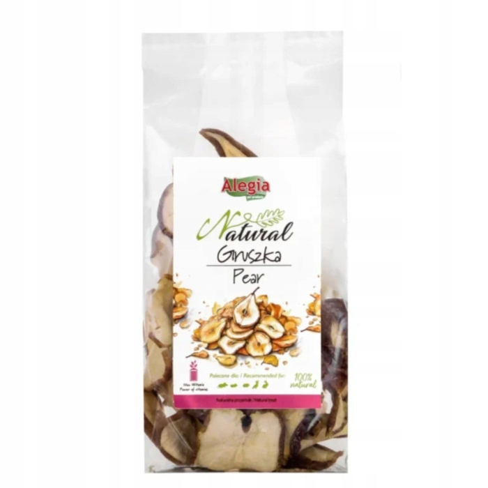Alegia Gruszka Chips 100g - Naturalny Smakołyk dla Gryzoni i Królików