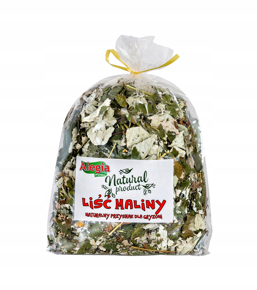Alegia Natural Liście Malin dla gryzoni Świnki Królika 90g.