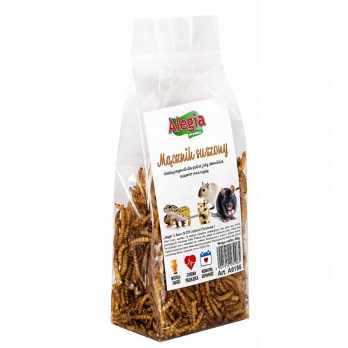 Alegia przysmaki mączniki suszone 60g chomik, mysz, szczur, ptak