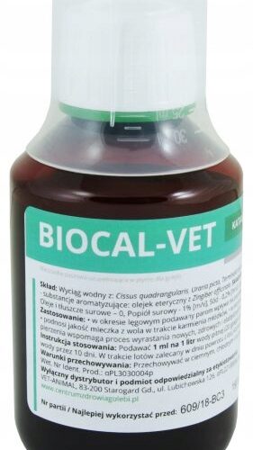 BIOCAL-VET 125 ml katalizator w lotach I pierzeniu