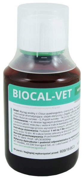 BIOCAL-VET 125 ml katalizator w lotach I pierzeniu