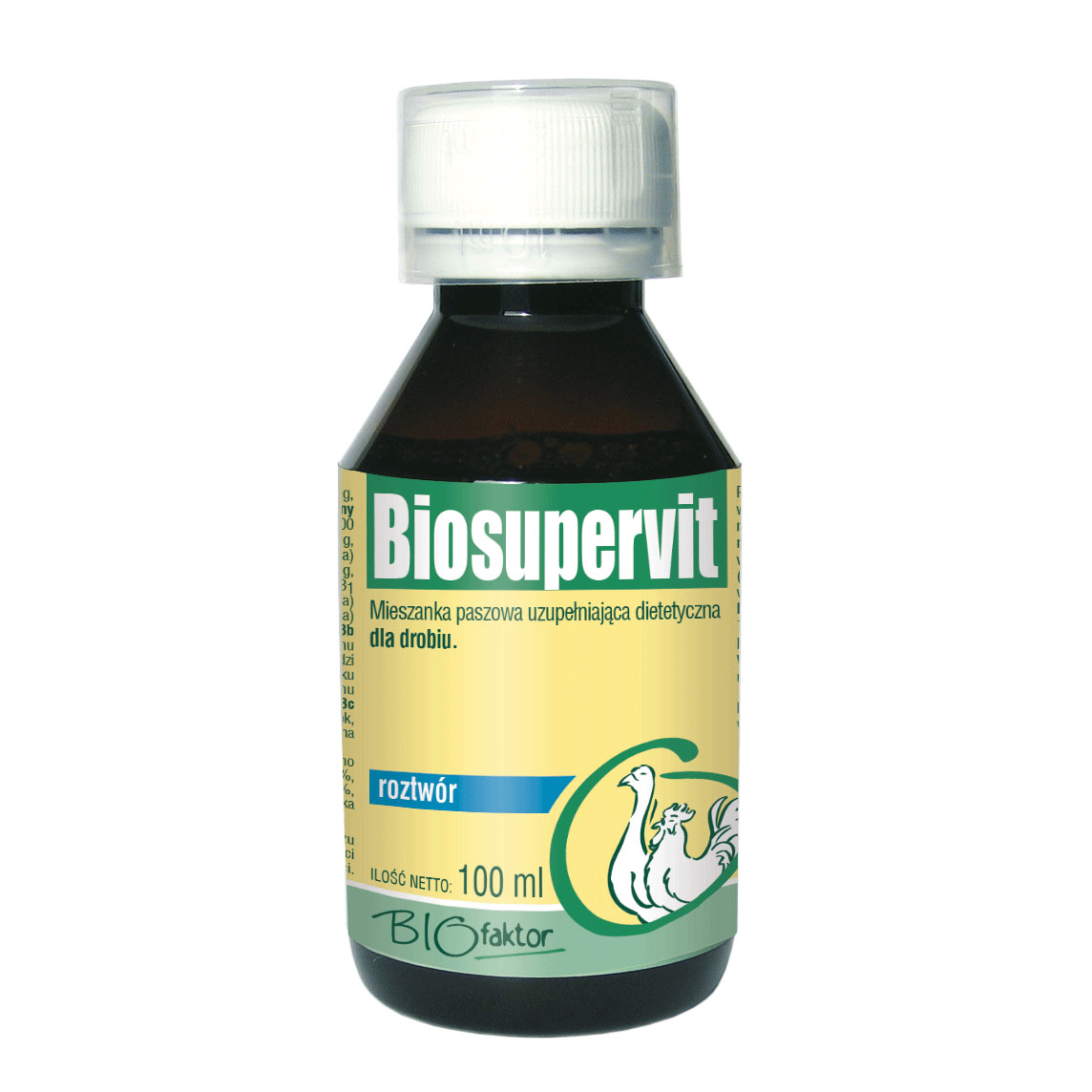BIOSUPERVIT 100ML BIOFAKTOR WITAMINY DLA GOŁĘBI DROBIU KUR