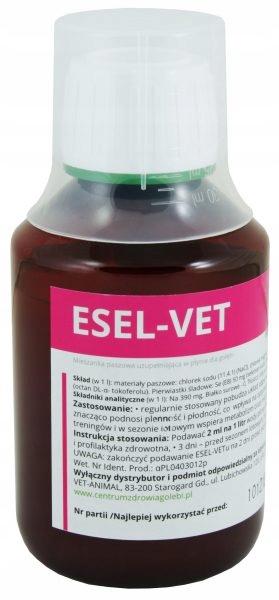 ESEL-VET 125 ml - odporność, płodność i wydolność