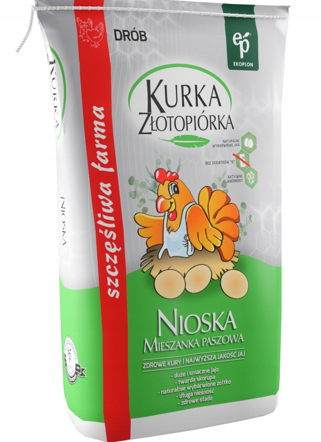 Karma dla kur Ekoplon Nioska Kurka Złotopiórka 25 kg