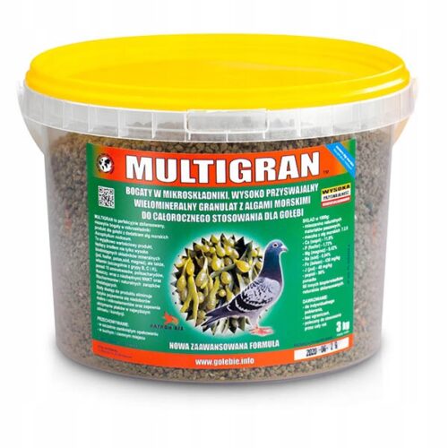 MULTIGRAN preparat wielomineralny + algi morskie 3kg granulat z algami