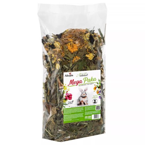 Mega paka dla królika 0,5 kg mieszanka ziół i korzeni premium dla królika