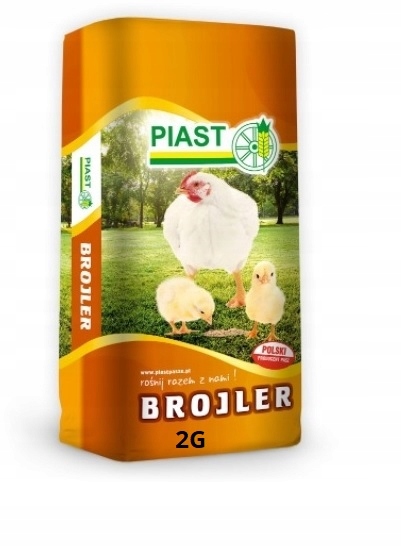 Pasza Karma Dla Kur Kurczaków Brojlerów 2G PIAST 25kg Pełnoporcjowa