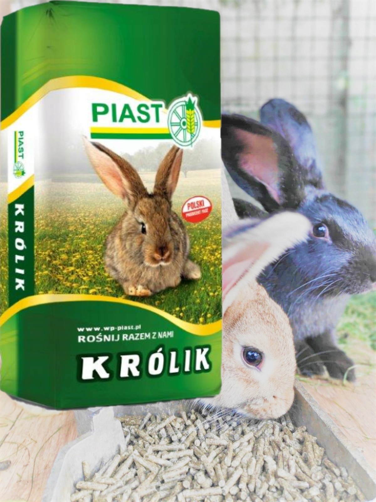 Pasza karma królik tucz Piast 25 kg