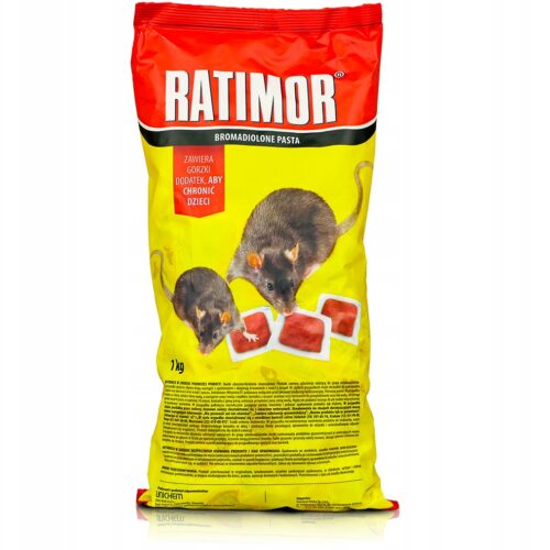 RATIMOR Trutka miękka pasta na szczury i myszy Bromadiolon 1kg