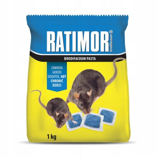 RATIMOR Trutka na szczury i myszy pasta - Trucizna Brodifakum1kg
