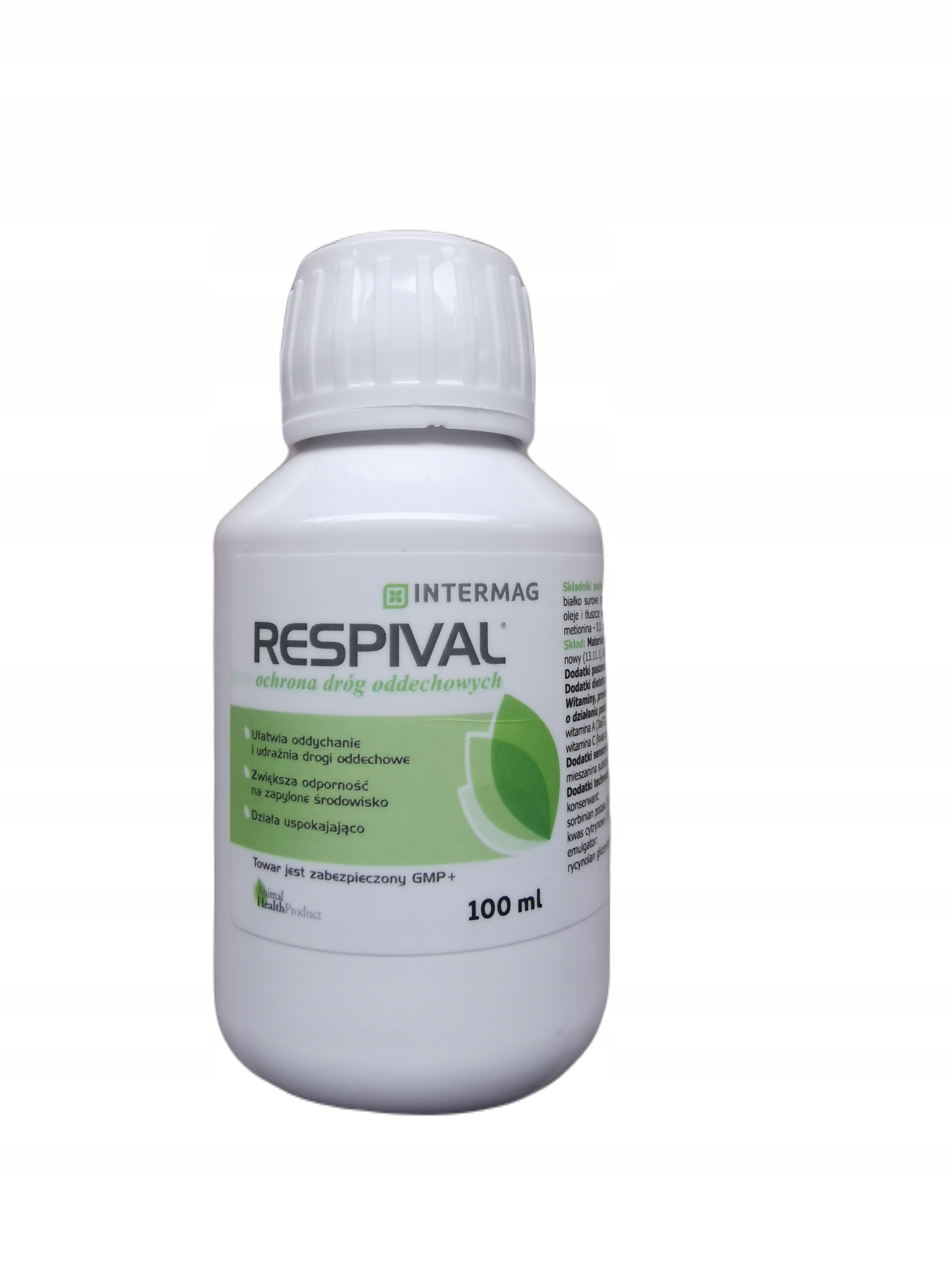RESPIVAL 100ml chroni drogi oddechowe drób trzoda kaszel, infekcje