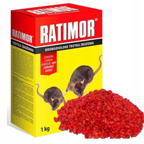 Trutka granulowana Ratimor 1kg przeciwko myszom i szczurom