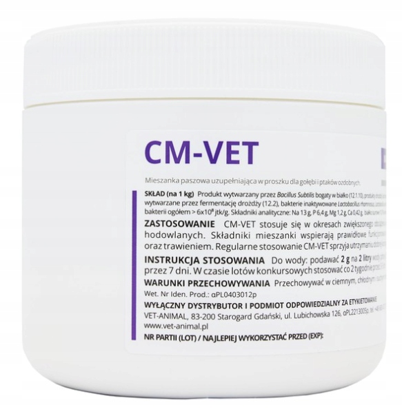 VET ANIMAL CM-VET 200G DROGI ODDECHOWE I TRAWIENIE
