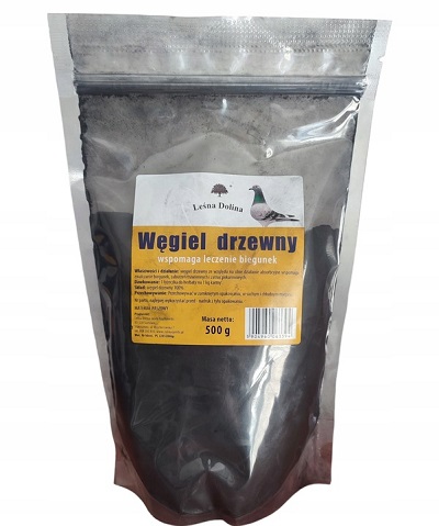 Węgiel Drzewny 500g Biegunka Leśna Dolina