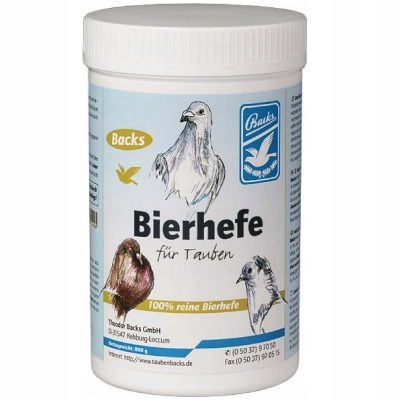 BIERHEFE BACKS drożdże piwne dla gołębi 800 g