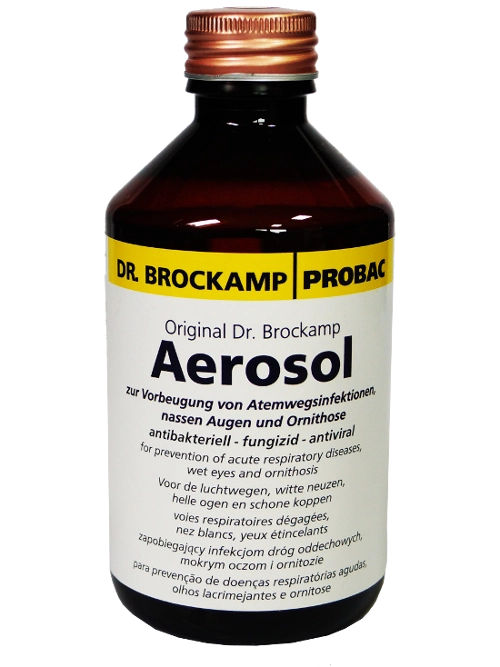 DR. BROCKAMP Aerosol 250 ml – olejki eteryczne dla gołębi na drogi oddechowe i kondycję