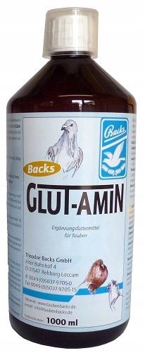 Glut-Amin Backs aminokwasy w płynie dla gołębi 1000ml