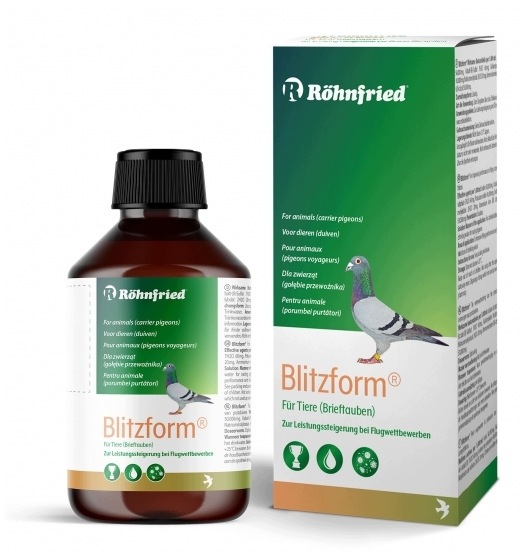 Röhnfried Blitzform dla gołębi pocztowych - forma lotowa i dezynfekcja wody