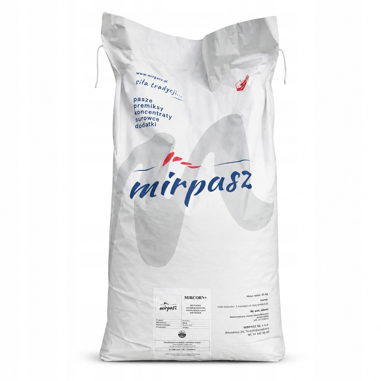 MIR CORN+ gniecione ziarno kukurydzy mlewnikowana bez GMO 20 kg